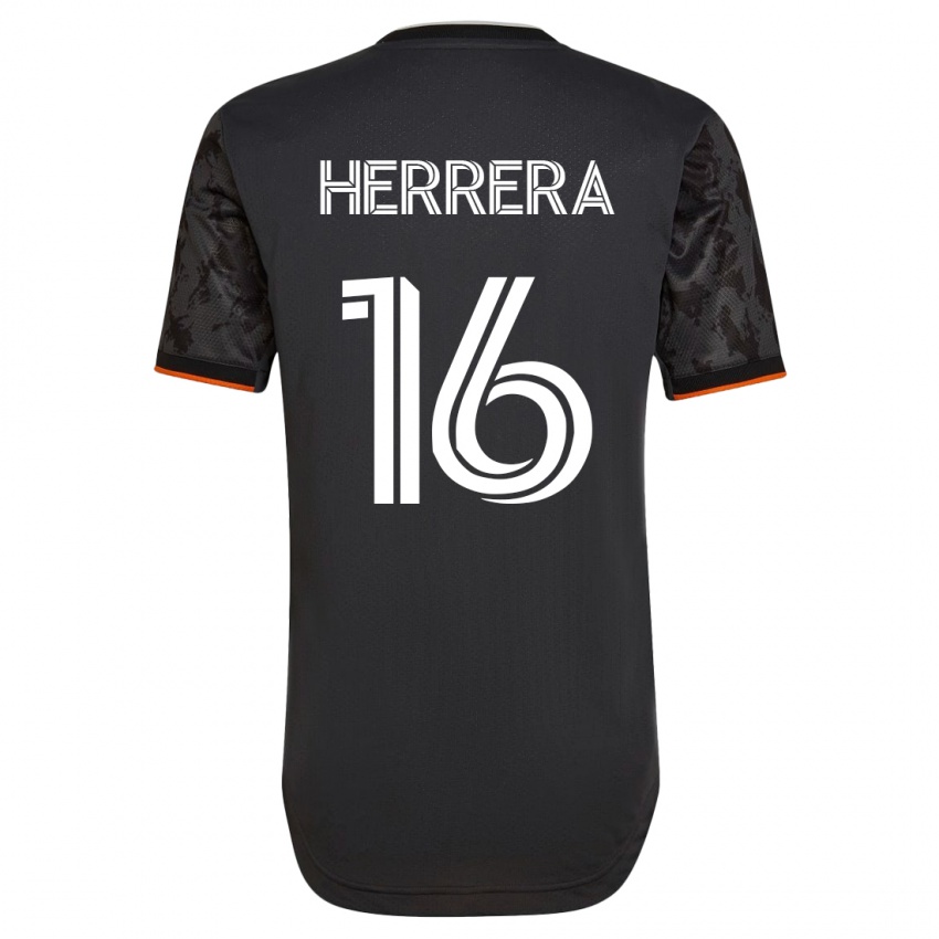 Mulher Camisola Hector Herrera #16 Preto Alternativa 2023/24 Camisa