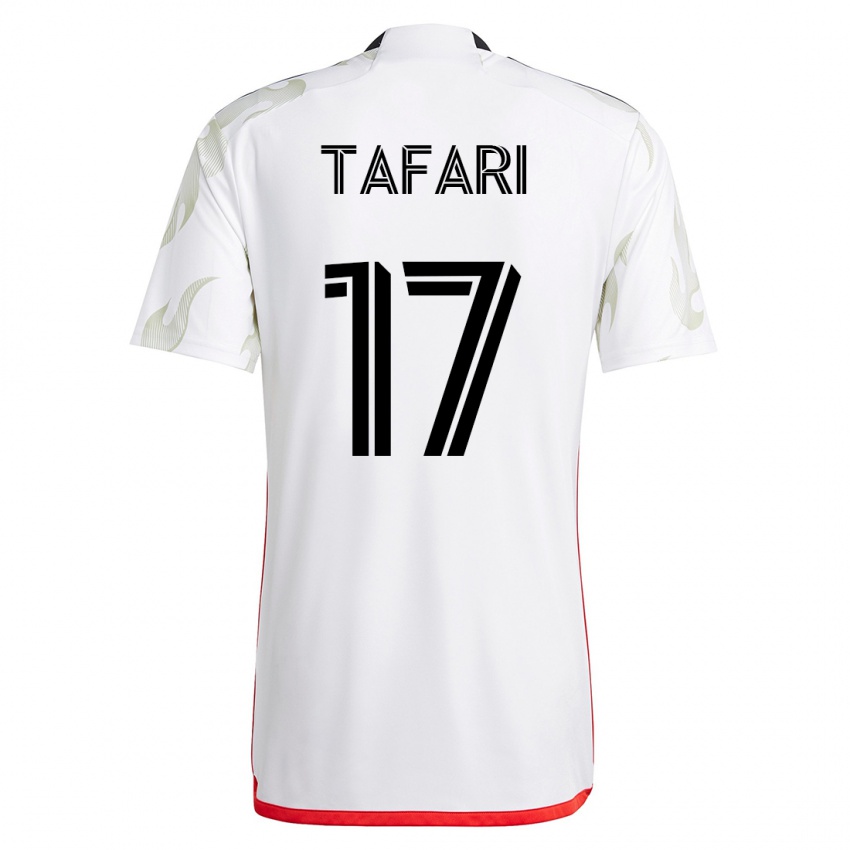 Mulher Camisola Nkosi Tafari #17 Branco Alternativa 2023/24 Camisa
