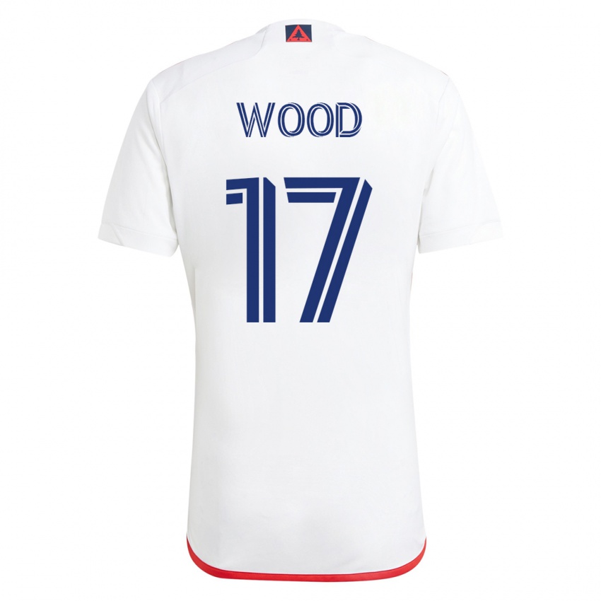Mulher Camisola Bobby Wood #17 Branco Vermelho Alternativa 2023/24 Camisa