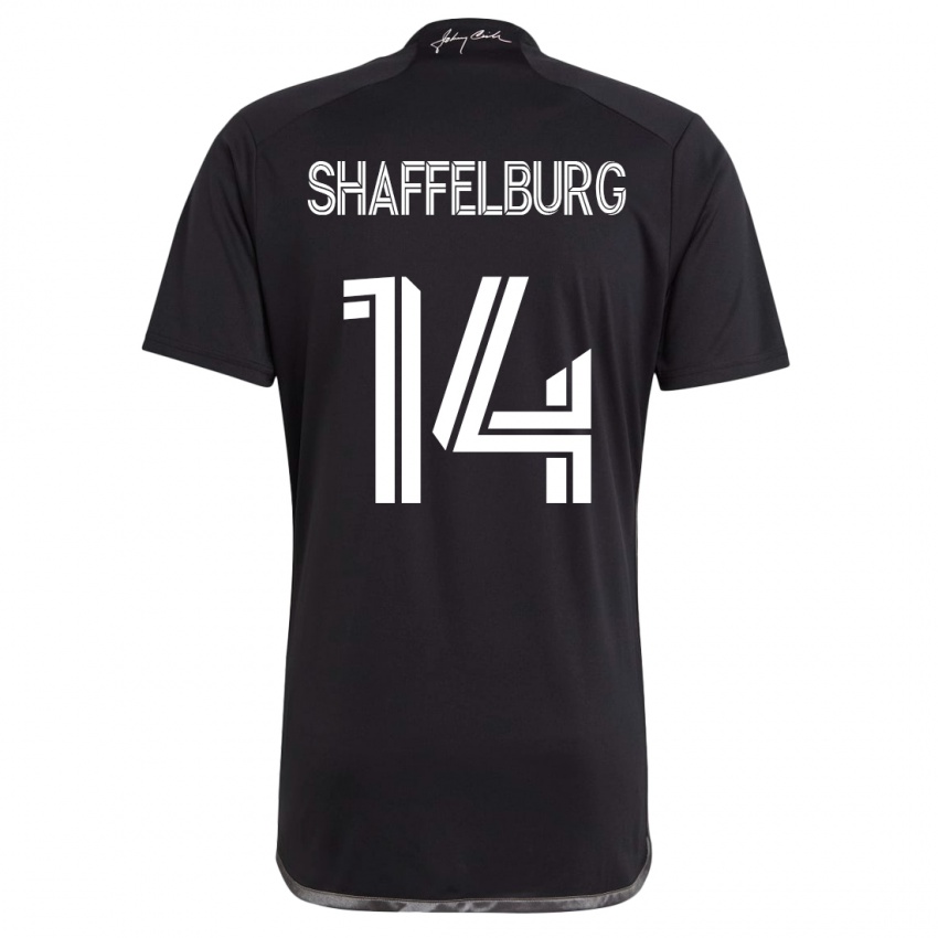 Mulher Camisola Jacob Shaffelburg #14 Preto Alternativa 2023/24 Camisa