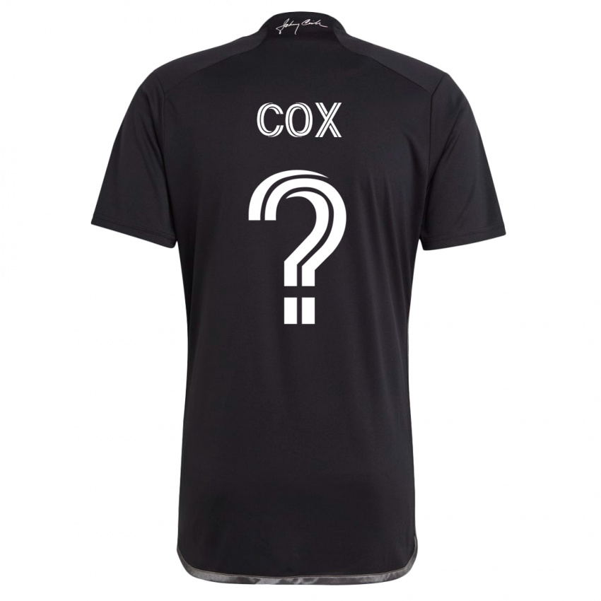 Mulher Camisola Justin Cox #0 Preto Alternativa 2023/24 Camisa