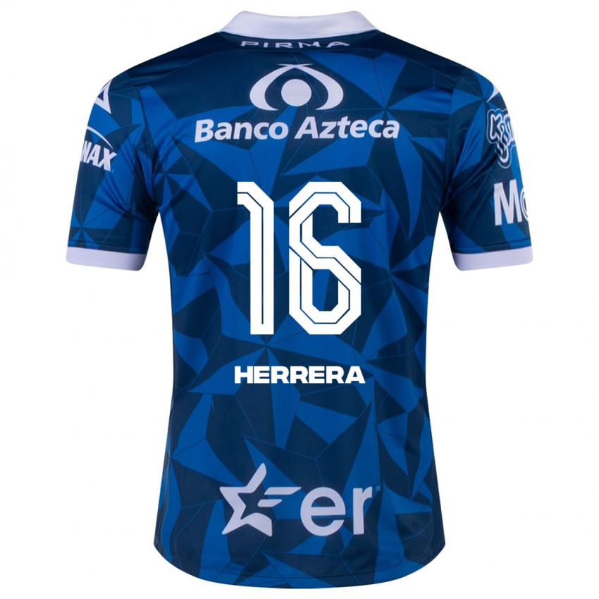 Mulher Camisola Alberto Herrera #16 Azul Alternativa 2023/24 Camisa