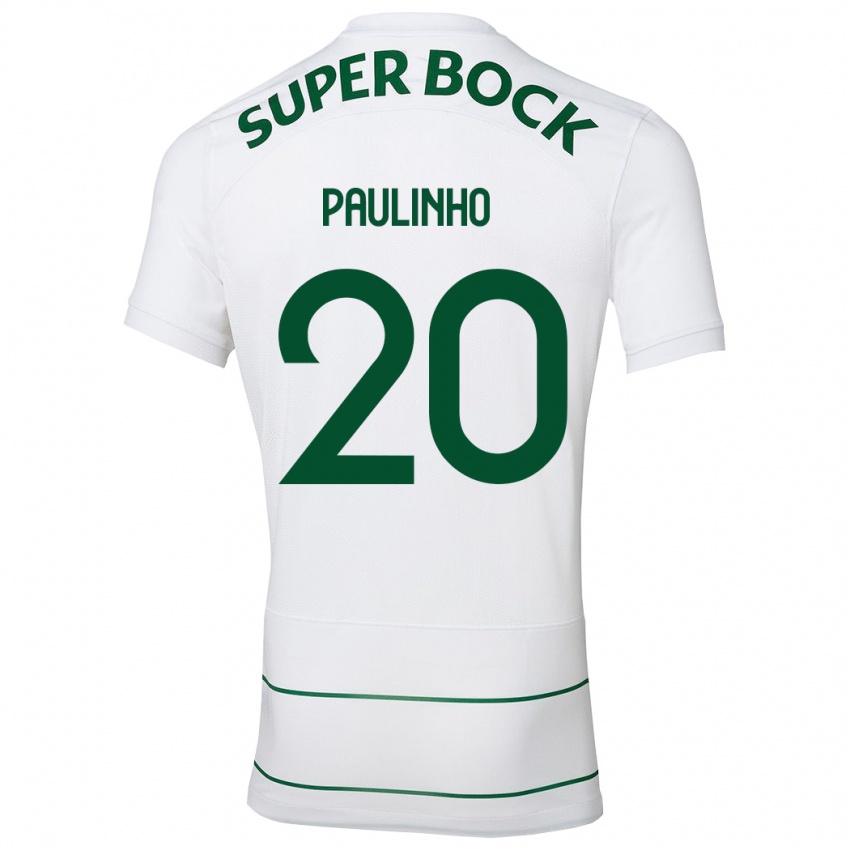 Mulher Camisola Paulinho #20 Branco Alternativa 2023/24 Camisa