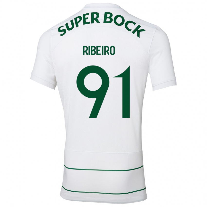 Mulher Camisola Rodrigo Ribeiro #91 Branco Alternativa 2023/24 Camisa