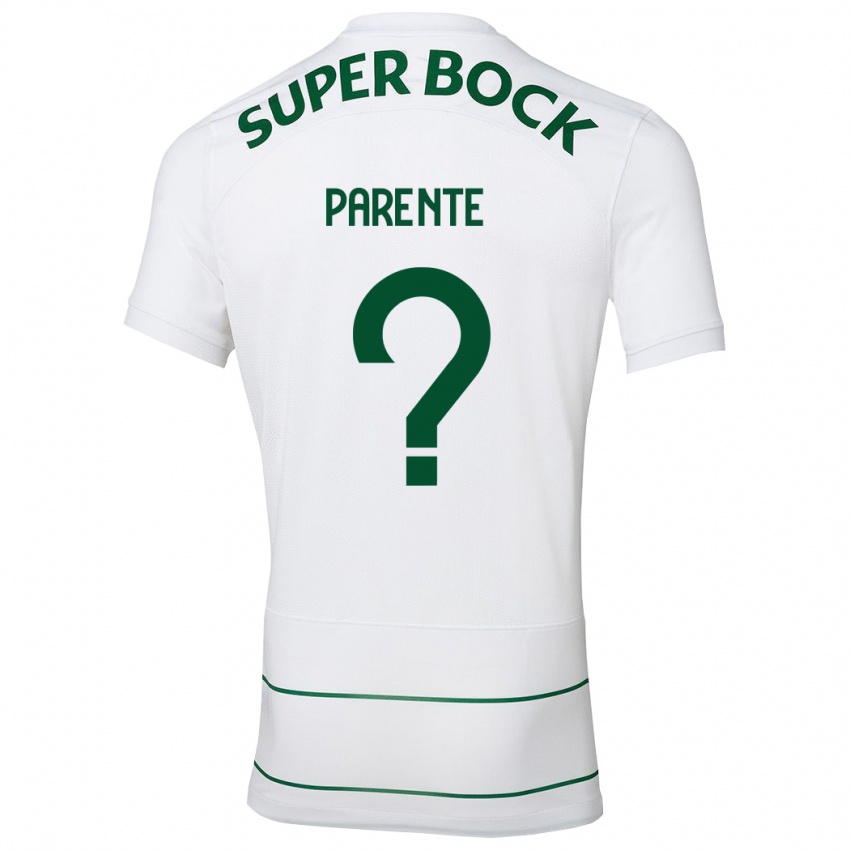 Mulher Camisola Tiago Parente #0 Branco Alternativa 2023/24 Camisa