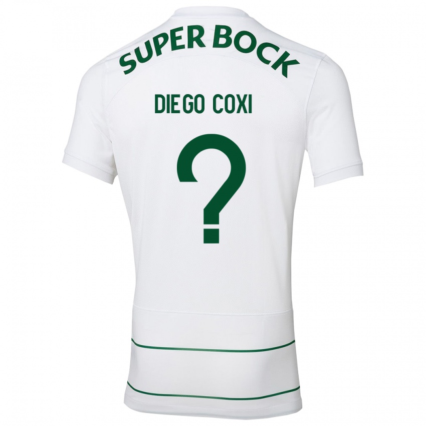 Mulher Camisola Diego Coxi #0 Branco Alternativa 2023/24 Camisa