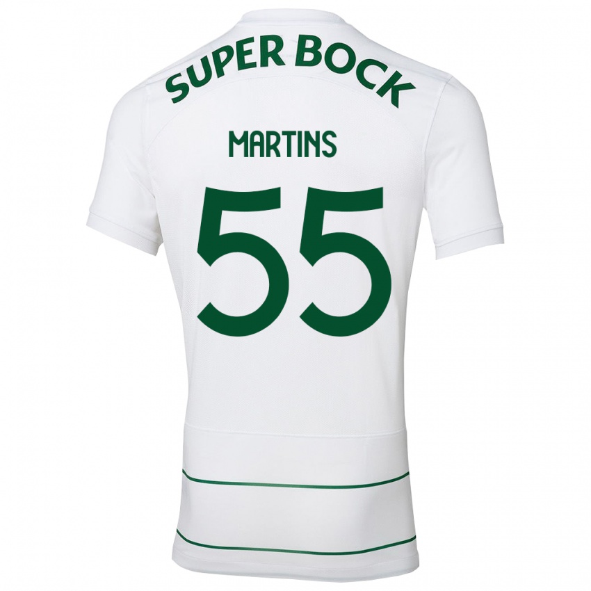 Mulher Camisola Carolina Martins #55 Branco Alternativa 2023/24 Camisa