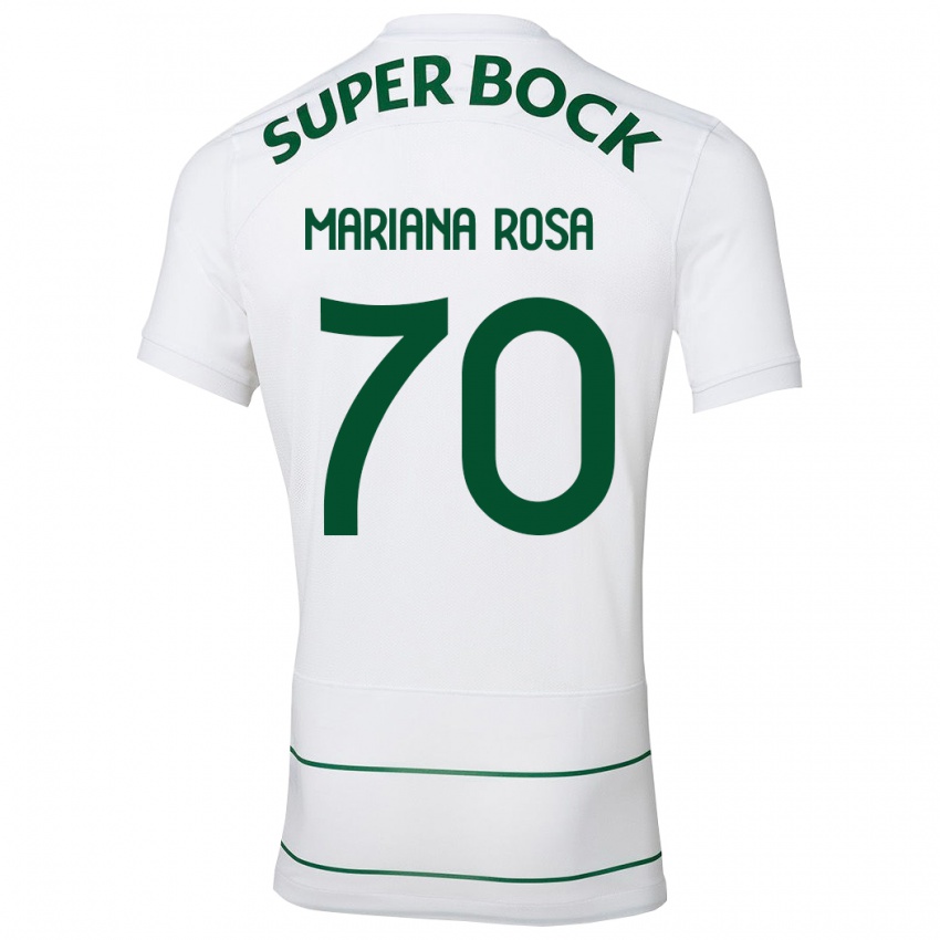 Mulher Camisola Mariana Silva Pinto Vilaça Da Rosa #70 Branco Alternativa 2023/24 Camisa