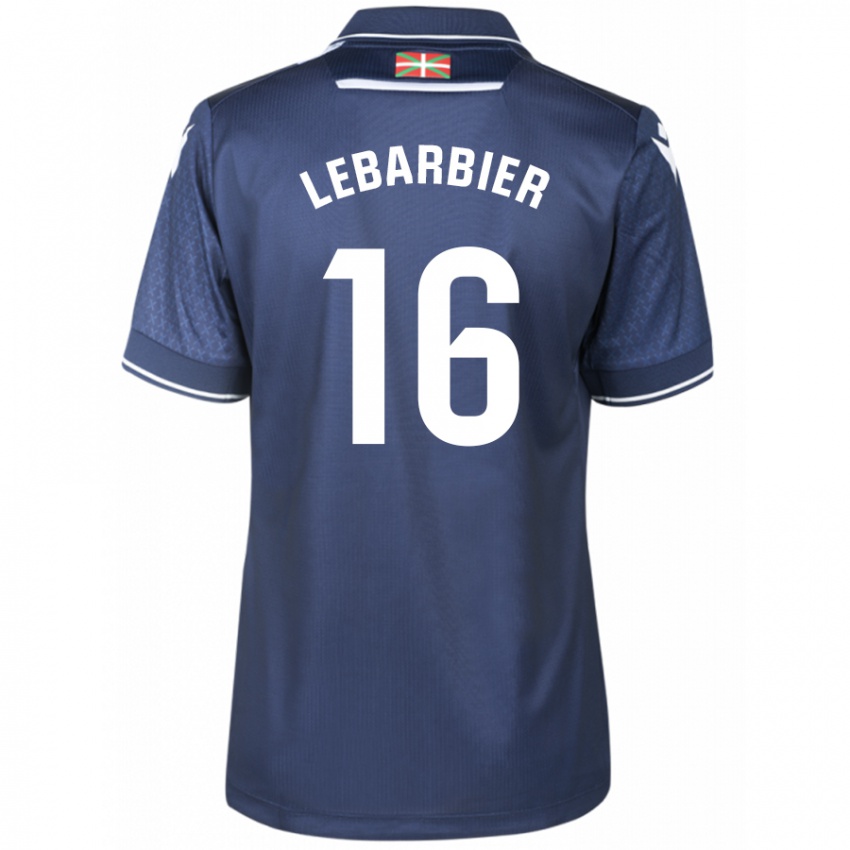 Mulher Camisola Alex Lebarbier #16 Marinha Alternativa 2023/24 Camisa