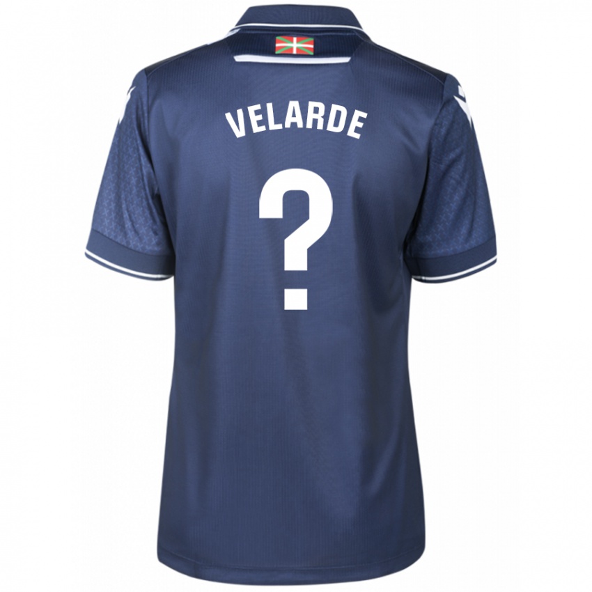Mulher Camisola Alain Velarde #0 Marinha Alternativa 2023/24 Camisa