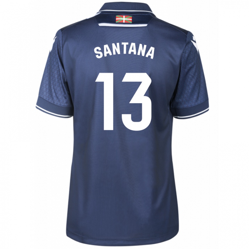Mulher Camisola Olatz Santana #13 Marinha Alternativa 2023/24 Camisa