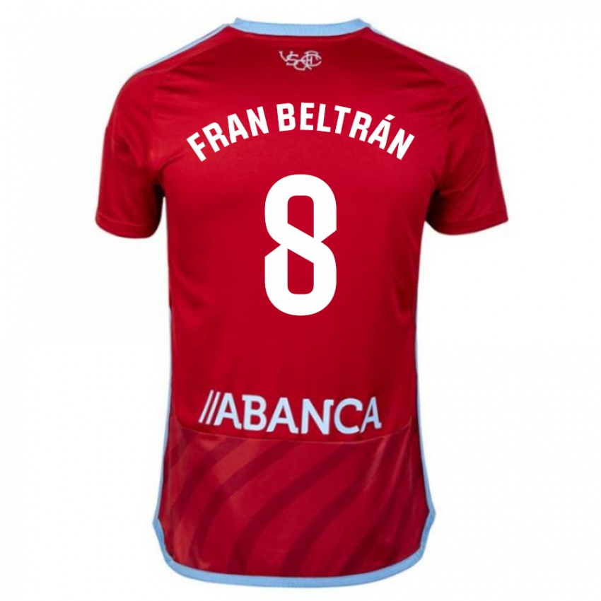Mulher Camisola Fran Beltran #8 Vermelho Alternativa 2023/24 Camisa
