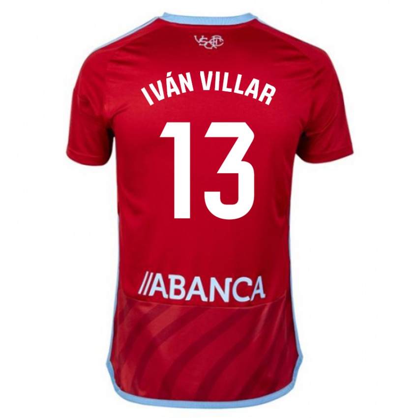 Mulher Camisola Ivan Villar #13 Vermelho Alternativa 2023/24 Camisa
