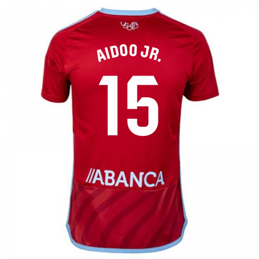 Mulher Camisola Joseph Aidoo #15 Vermelho Alternativa 2023/24 Camisa