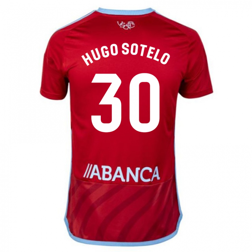 Mulher Camisola Hugo Sotelo #30 Vermelho Alternativa 2023/24 Camisa