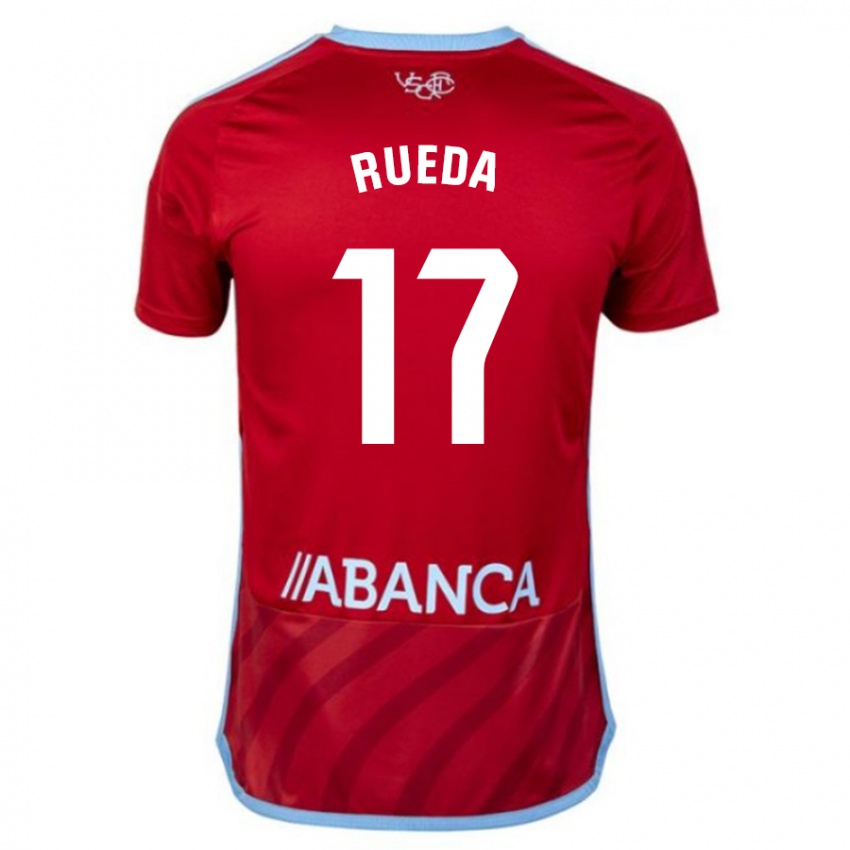 Mulher Camisola Javi Rueda #17 Vermelho Alternativa 2023/24 Camisa
