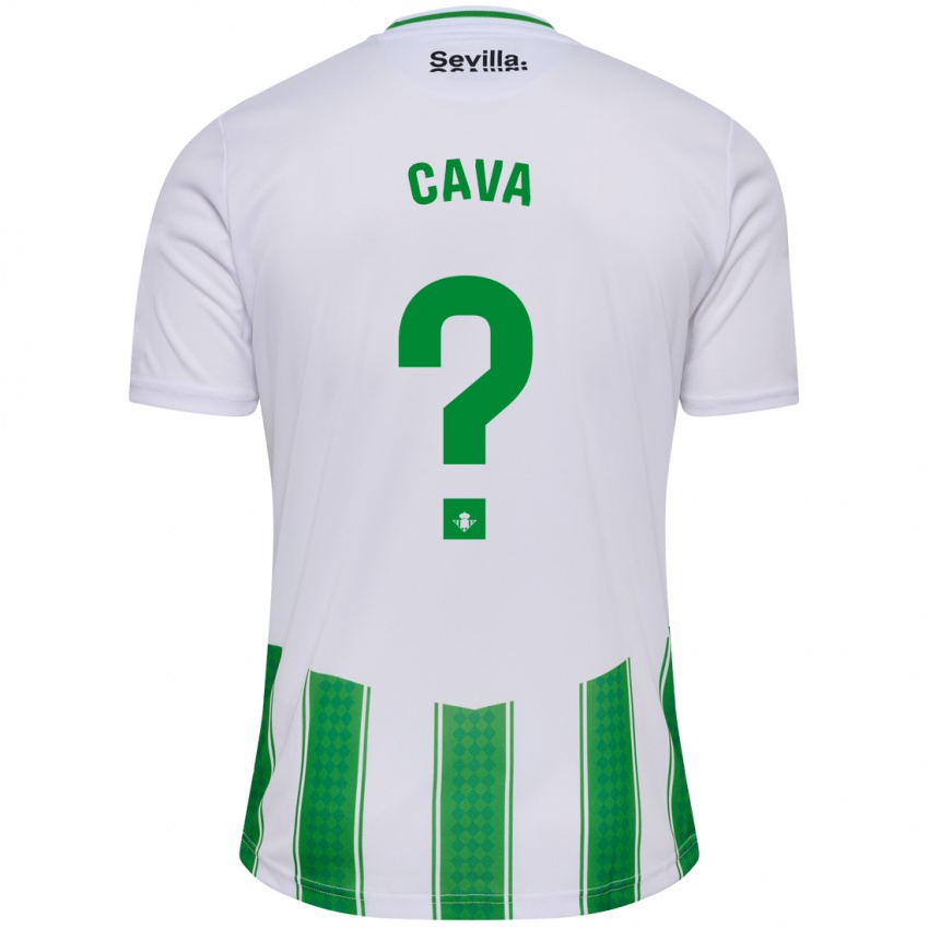 Criança Camisola Raúl Cava #0 Branco Principal 2023/24 Camisa