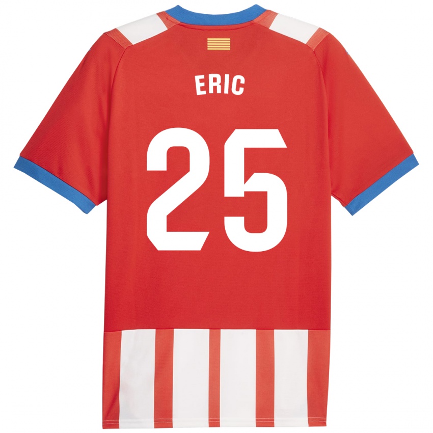 Criança Camisola Eric Garcia #25 Vermelho Branco Principal 2023/24 Camisa