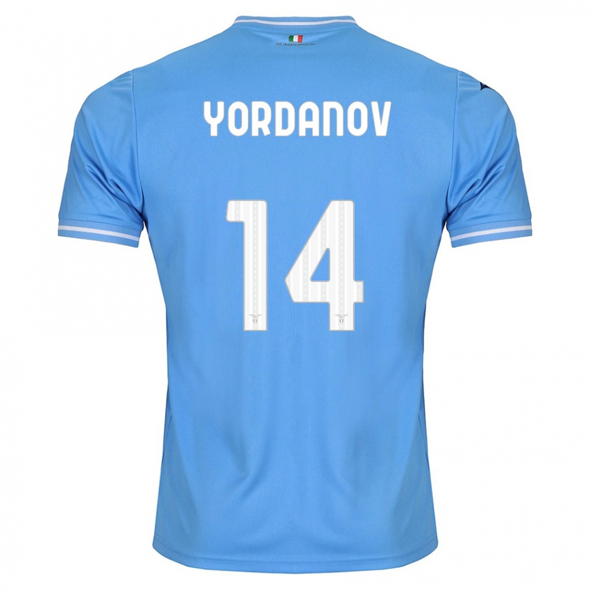 Criança Camisola Damyan Yordanov #14 Azul Principal 2023/24 Camisa