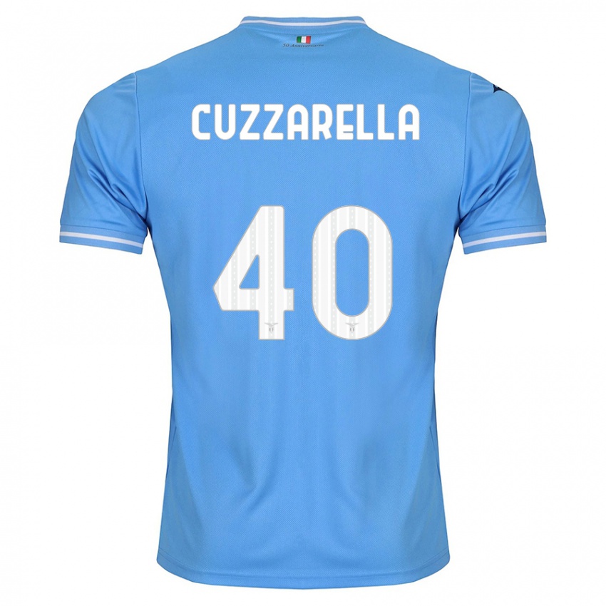 Criança Camisola Cristian Cuzzarella #40 Azul Principal 2023/24 Camisa
