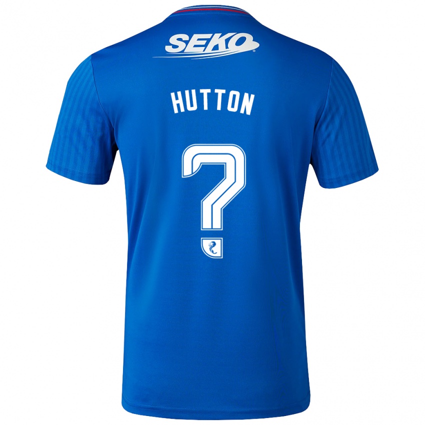 Criança Camisola Zander Hutton #0 Azul Principal 2023/24 Camisa