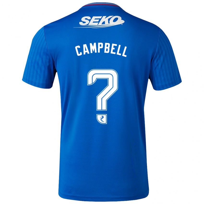 Criança Camisola Connor Campbell #0 Azul Principal 2023/24 Camisa