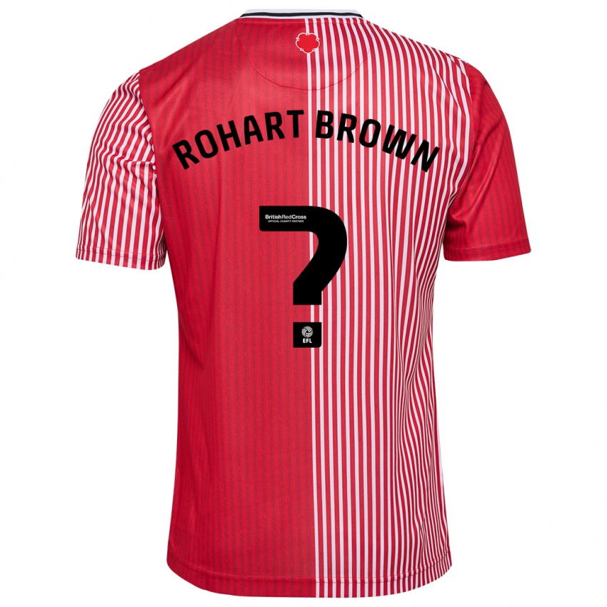 Criança Camisola Thierry Rohart-Brown #0 Vermelho Principal 2023/24 Camisa