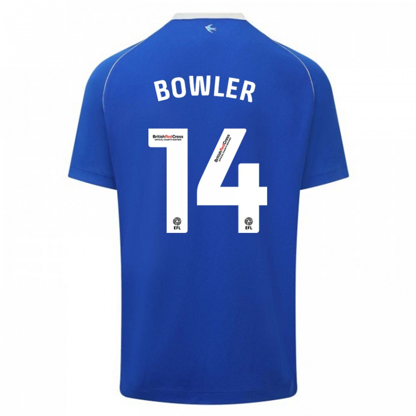 Criança Camisola Josh Bowler #14 Azul Principal 2023/24 Camisa