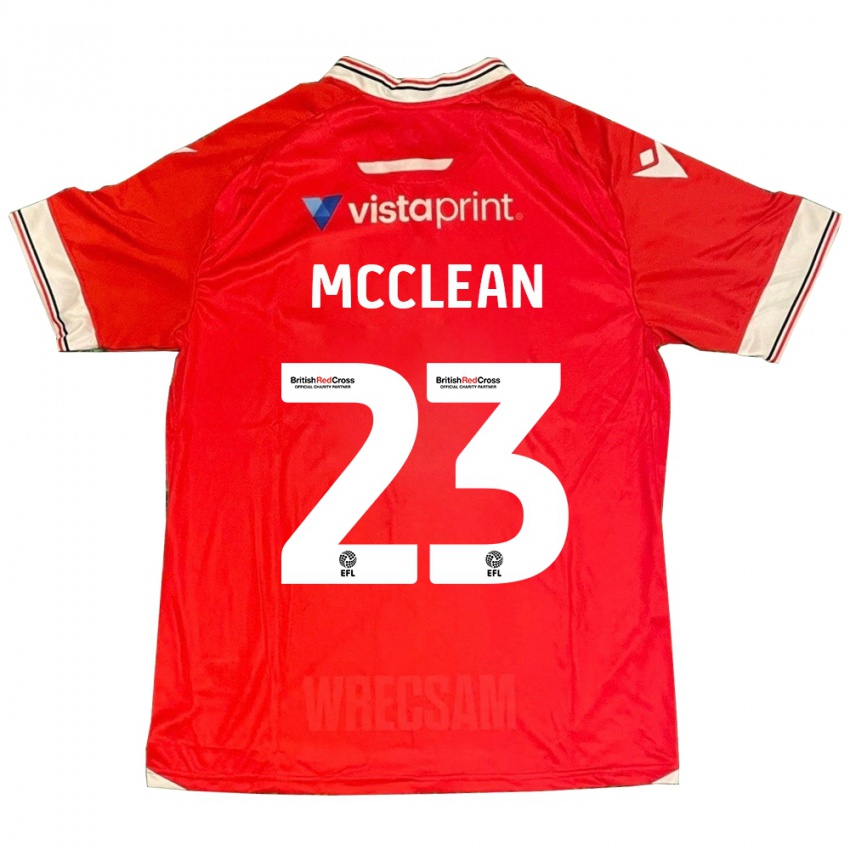 Criança Camisola James Mcclean #23 Vermelho Principal 2023/24 Camisa