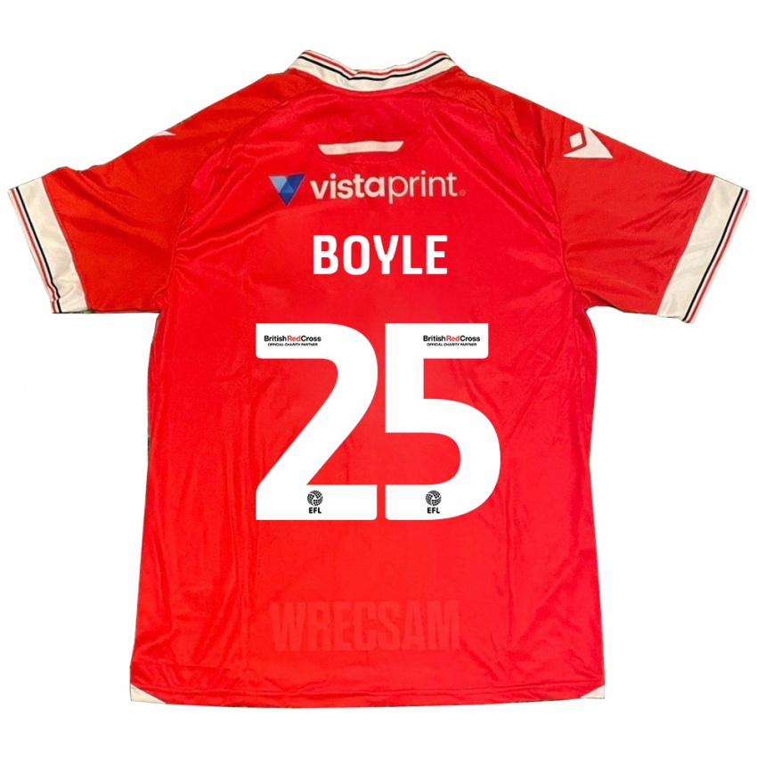 Criança Camisola Will Boyle #25 Vermelho Principal 2023/24 Camisa