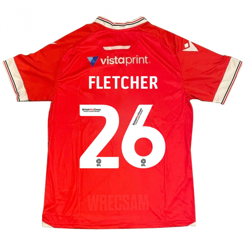 Criança Camisola Steven Fletcher #26 Vermelho Principal 2023/24 Camisa