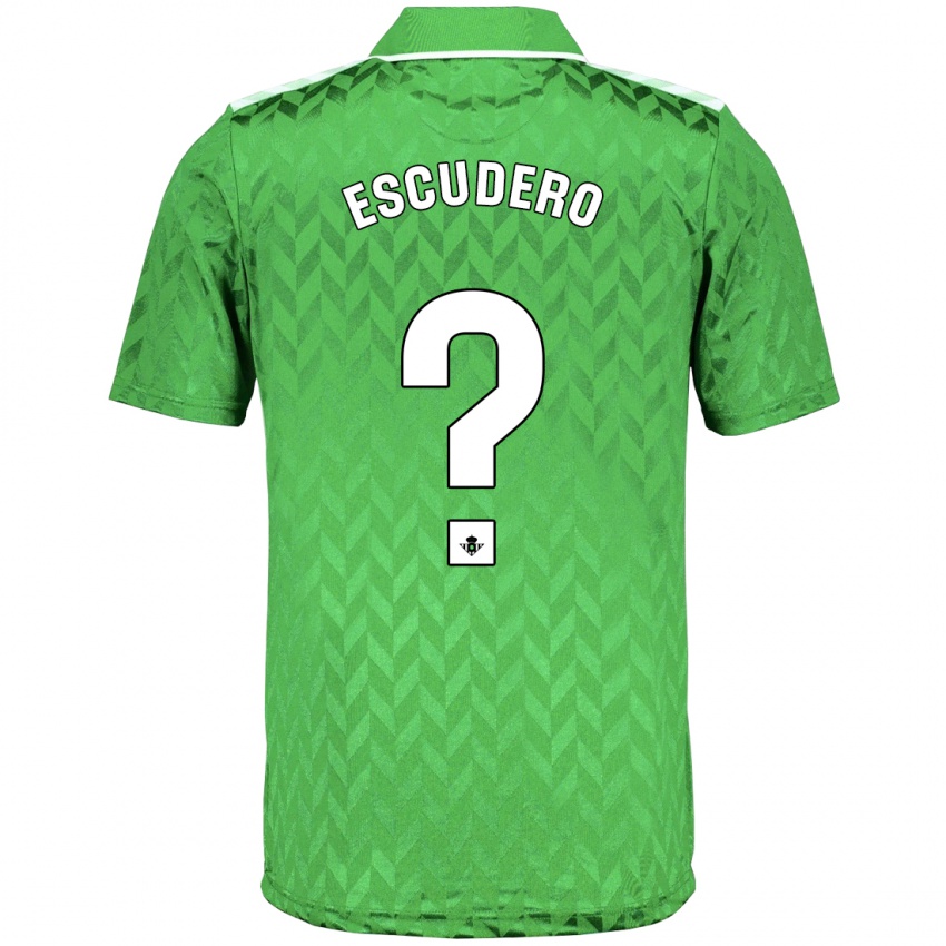 Criança Camisola Ale Escudero #0 Verde Alternativa 2023/24 Camisa