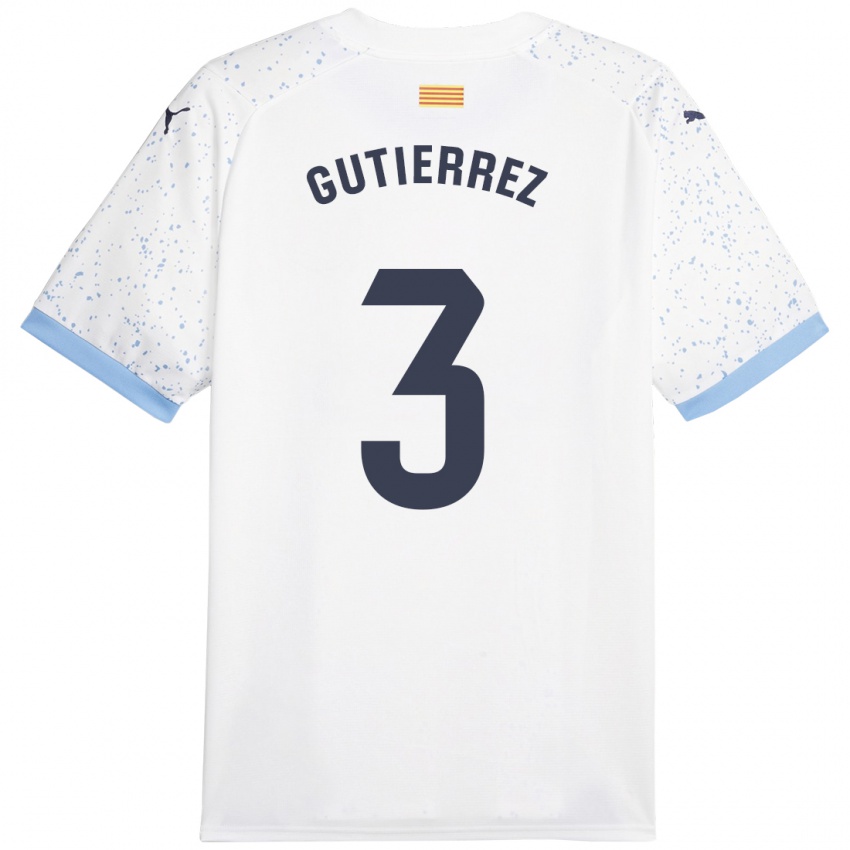 Criança Camisola Miguel Gutierrez #3 Branco Alternativa 2023/24 Camisa