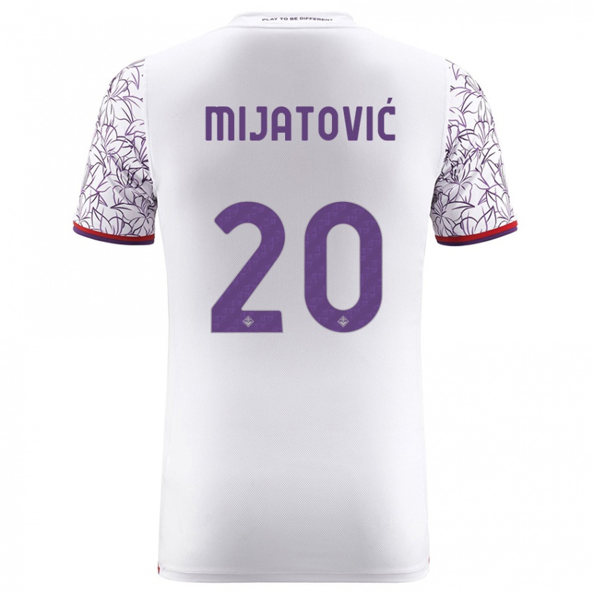 Criança Camisola Milica Mijatović #20 Branco Alternativa 2023/24 Camisa