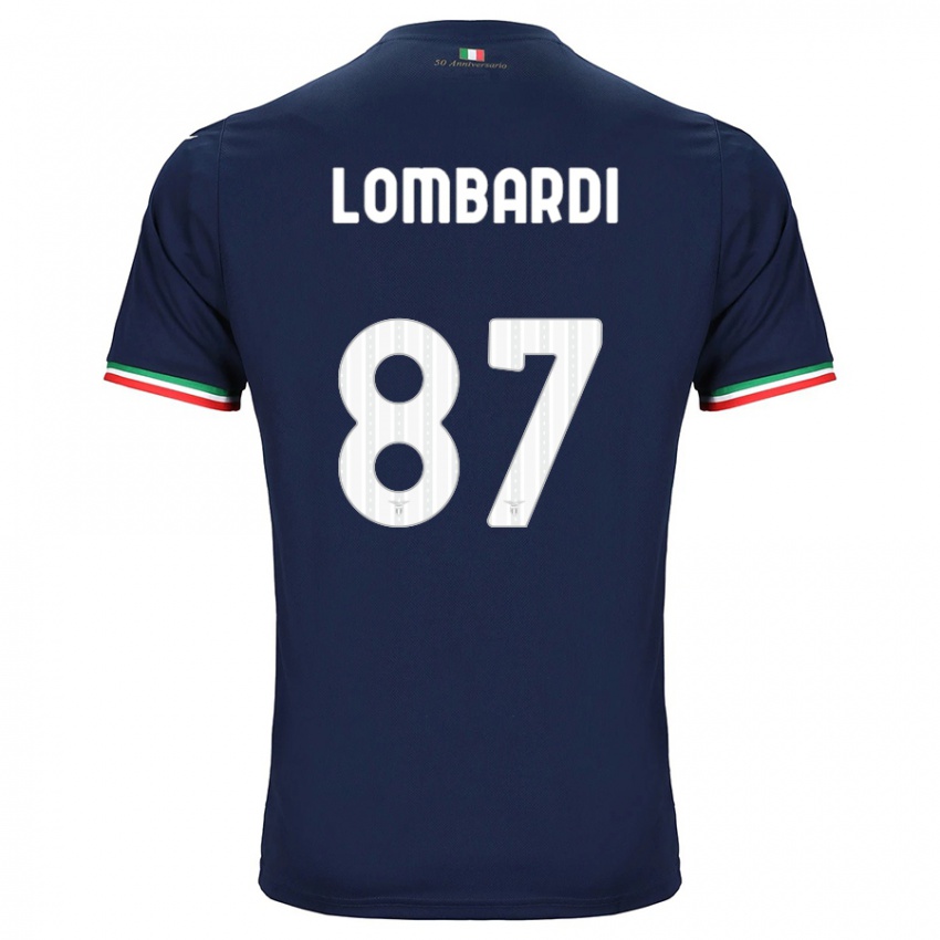 Criança Camisola Cristiano Lombardi #87 Marinha Alternativa 2023/24 Camisa