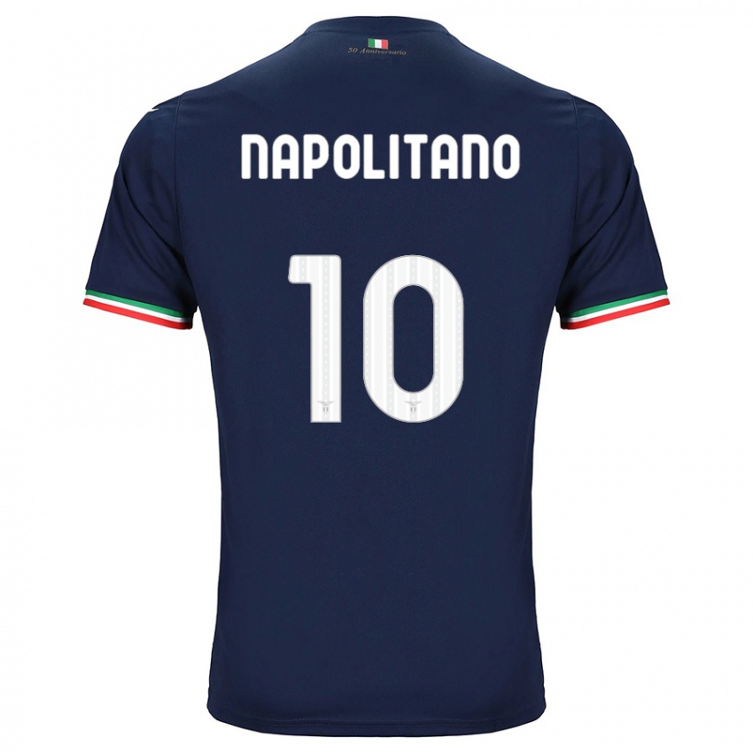 Criança Camisola Luca Napolitano #10 Marinha Alternativa 2023/24 Camisa