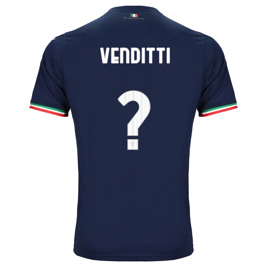 Criança Camisola Pietro Venditti #0 Marinha Alternativa 2023/24 Camisa