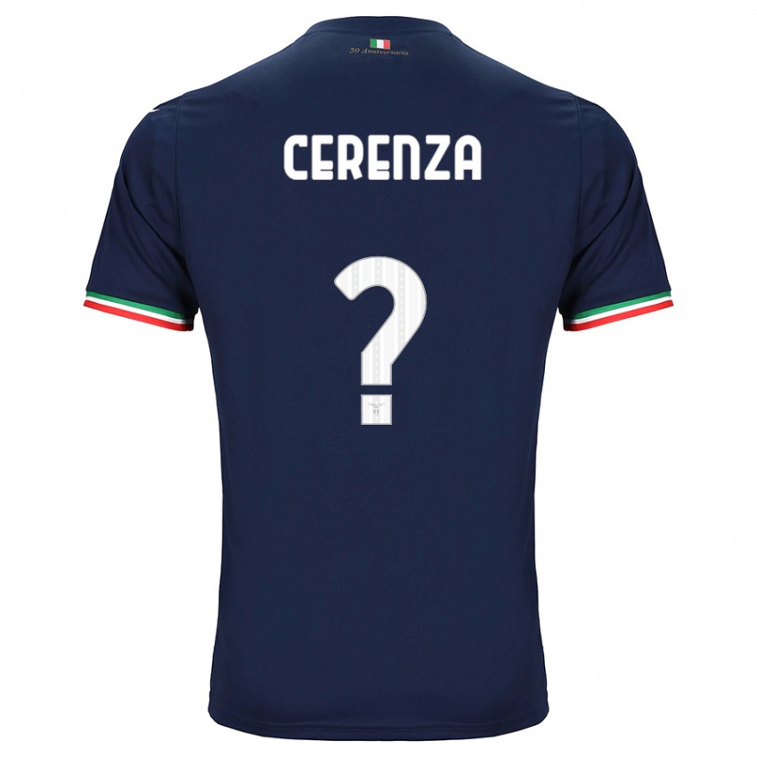 Criança Camisola Francesco Cerenza #0 Marinha Alternativa 2023/24 Camisa