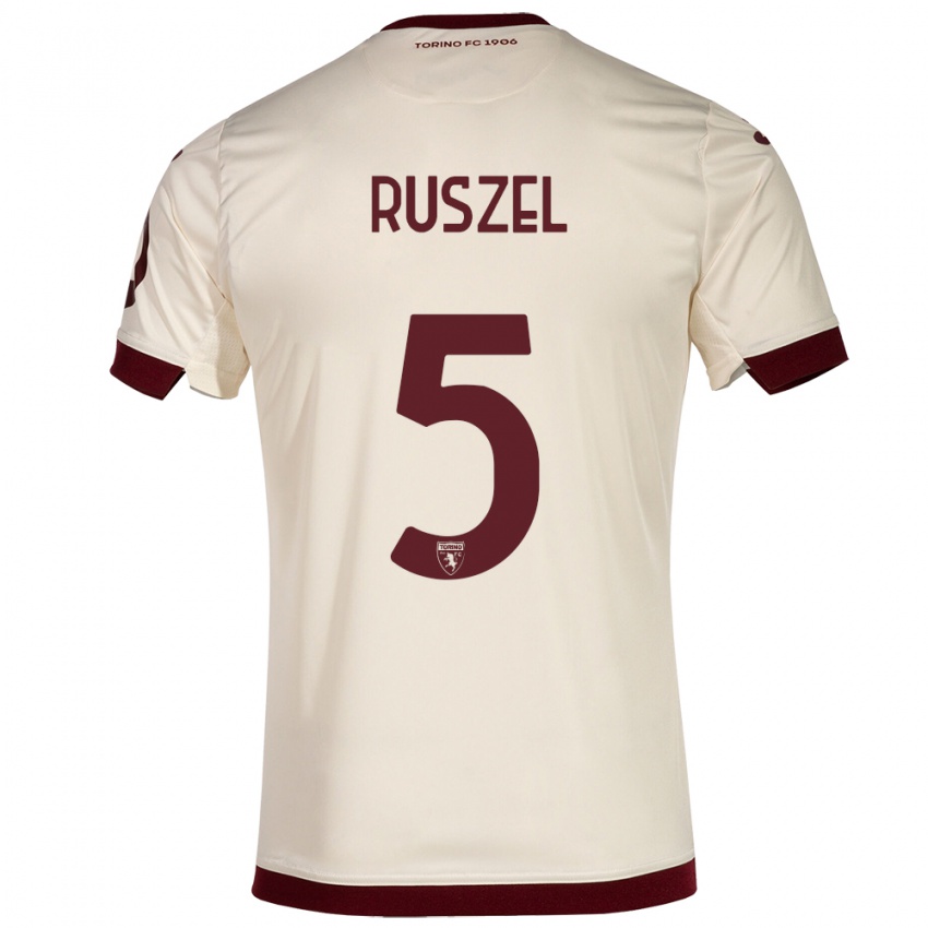 Criança Camisola Marcel Ruszel #5 Champanhe Alternativa 2023/24 Camisa