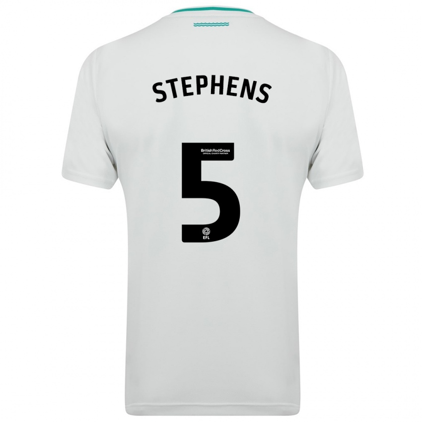 Criança Camisola Jack Stephens #5 Branco Alternativa 2023/24 Camisa