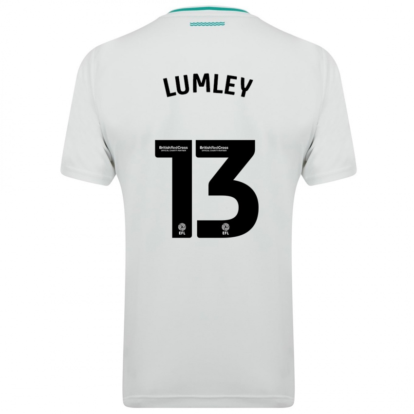 Criança Camisola Joe Lumley #13 Branco Alternativa 2023/24 Camisa