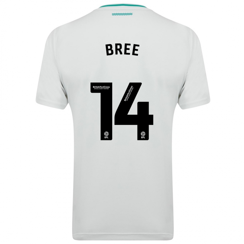 Criança Camisola James Bree #14 Branco Alternativa 2023/24 Camisa