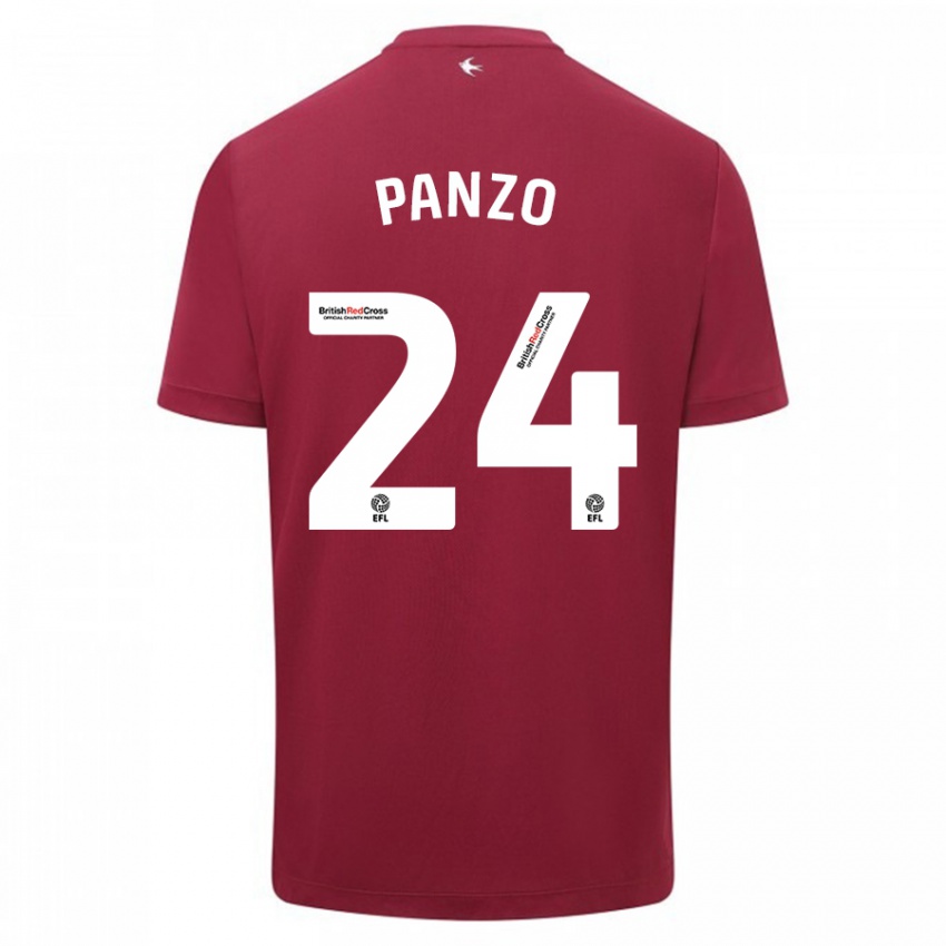 Criança Camisola Jonathan Panzo #24 Vermelho Alternativa 2023/24 Camisa