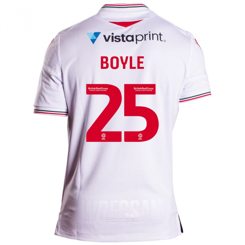 Criança Camisola Will Boyle #25 Branco Alternativa 2023/24 Camisa