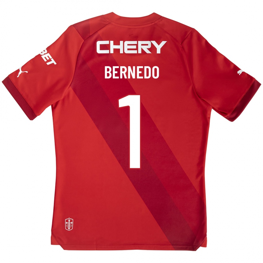 Criança Camisola Vicente Bernedo #1 Vermelho Alternativa 2023/24 Camisa