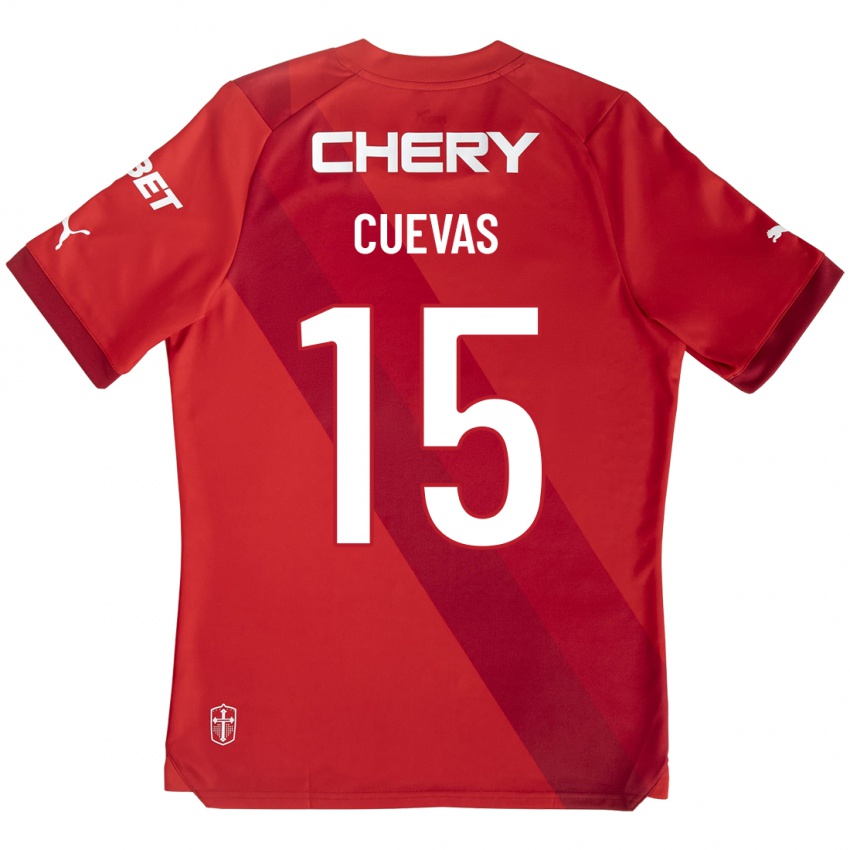 Criança Camisola Cristian Cuevas #15 Vermelho Alternativa 2023/24 Camisa