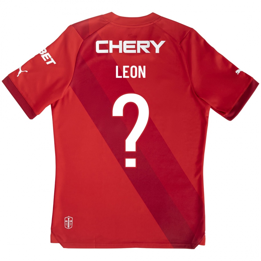 Criança Camisola Vasco León #0 Vermelho Alternativa 2023/24 Camisa