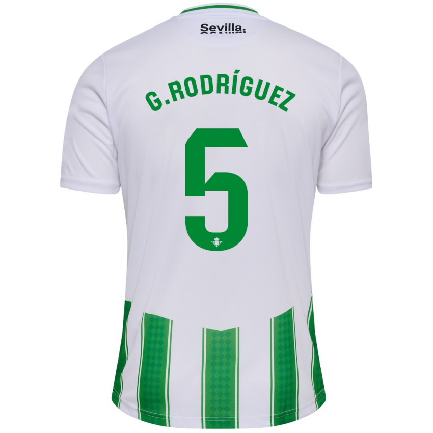 Homem Camisola Guido Rodriguez #5 Branco Principal 2023/24 Camisa
