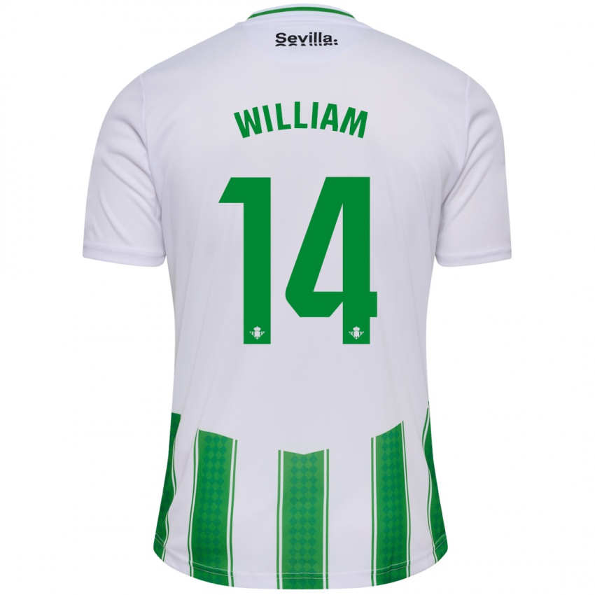 Homem Camisola William Carvalho #14 Branco Principal 2023/24 Camisa