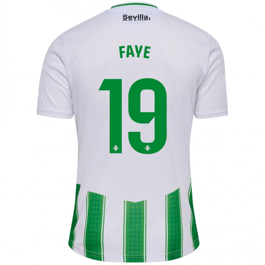Homem Camisola Souleymane Faye #19 Branco Principal 2023/24 Camisa